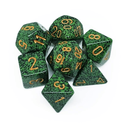 Chessex 7-Dice Set : Speckled Golden Recon